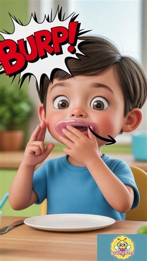 Why Do We Burp? 💨 | Funny Body Science for Kids ‪@brainybees25‬