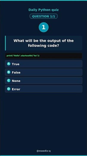 Python Quiz: Is startswith Case Sensitive?