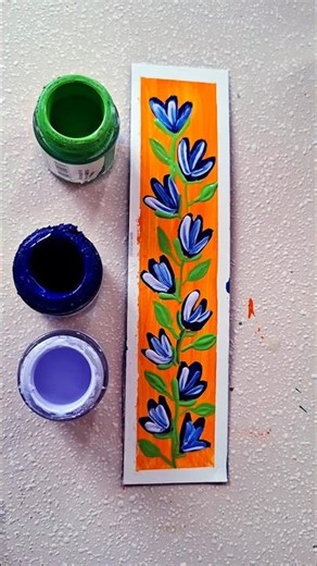 DIY bookmark ideas for Beginners #art #diy #ideas #acrylicpainting #shorts #shortvideo #creative