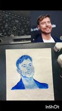 complete sketch using only one colour 😱# carry minati#youtubeshorts🖌️🎨😍