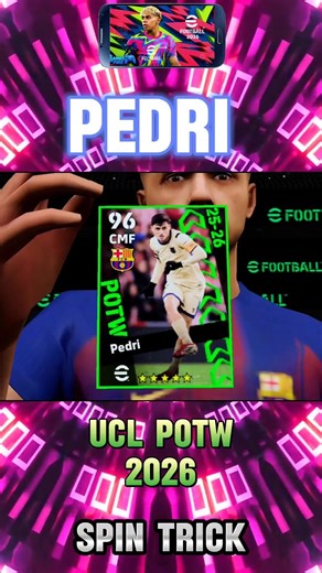 Trick To Get Pedri POTW Efootball 2026 #efootball #pes
