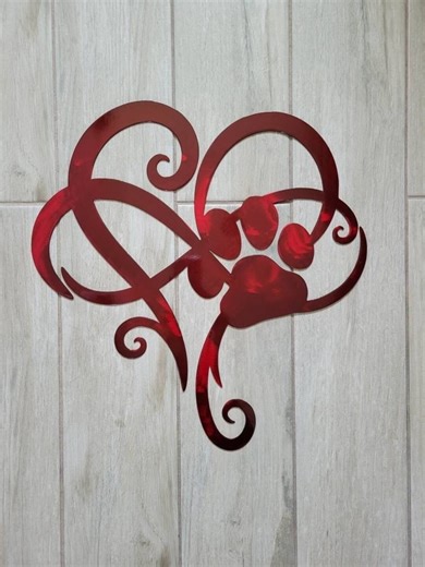 Infinity Heart Paw Print, Pet Metal Steel Infinity Symbol, Wall Art Décor Sign Endless Love Memorial Dog Cat, Mom Gift Idea, Indoor Outdoor - Etsy Israel