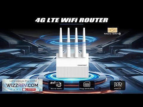 Comfast 4G LTE Router WiFi6 300Mbps 4G EU Plug Portable WiFi Router