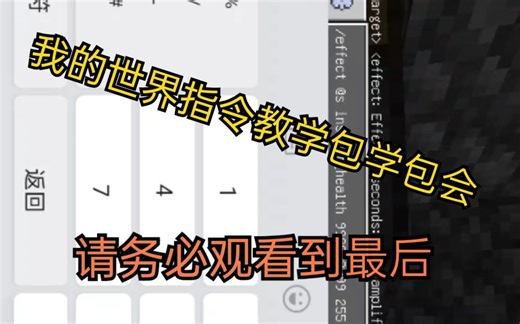 【神牛君】《我的世界》指令教学，包学包会，所有指令我放简介