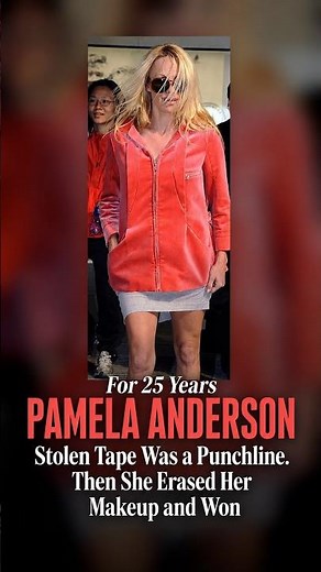 For 25 Years PAMELA ANDERSON Stolen Tape Was a Punchline Then She Erased Her Makeup and Won #shorts