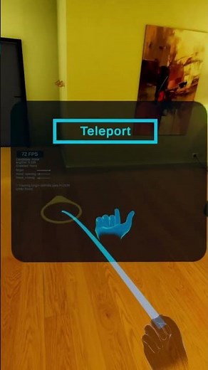 Teleportation in VR (Controller vs Hand-tracking) #unity #handtracking #vr