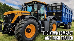 The Ktwo Compact and Push Trailer finally gets put to grass! Donkey and Gazza have gathered up the cameras again and joined Alastair Dale Contracts to put the Ktwo to the test alongside the mighty New Holland FR. How will it fair with the small fields and tight gates around Broughshane and how much more grass can it really hold? | GRASSMEN