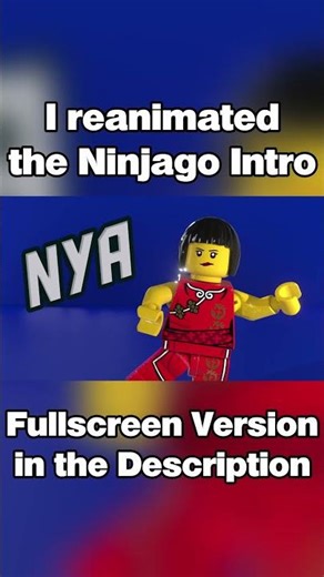 Lego Ninjago Intro Remake (YT short version) #blender #ninjago