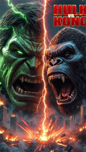 Hulk vs Kong 🔥 Ultimate Monster Battle | Who Wins? .....#Hulk vs Kong Fight | Epic Cinematic Battle