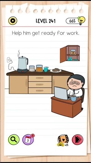 brain Test Tricky Puzzles level 241
