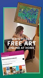 Wanna know about some free stuff Getty offers? You can do all these things from home: 1. Free downloadable artwork! Go to getty.edu/art/collection and click the “open content” checkbox. Search and download high-res artworks for free. 2. Free art phone backgrounds—find these on our IG page in the “Wallpapers” highlight. 3. Free art books! Go to getty.edu/publications/virtuallibrary/ to find over 350 art publications to read and download for free. 4. Free Getty gifs! Use our stickers here on IG St