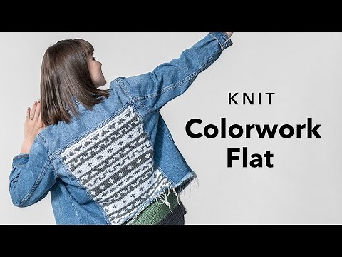 How to Knit Colorwork Flat