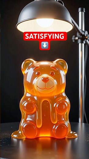 Gummy Bear Satisfying Melt #asmr #satisfying