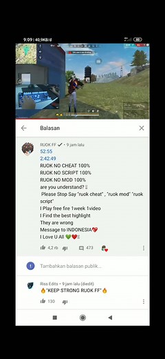 SAVE RUOK FF AKU PERCAYA ROUK NO SCRIPT CUMAN BANYAK YANG IRI#fyp #fypdong #freefire #fypシ #saveruok🇲🇨🇹🇭