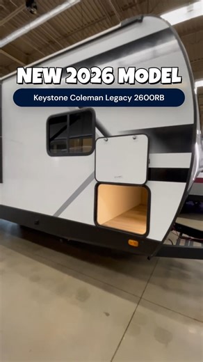 Fresh off the lot, this 2026 Keystone Coleman Legacy 2600RB is ready to conquer the campsite 🏕️ See more ➡️ https://rv.campingworld.com/rv/2507430 | Camping World