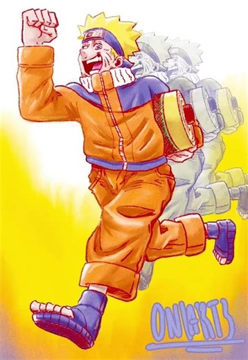 Speed Drawing Naruto Uzumaki #shorts #anime #drawing #naruto