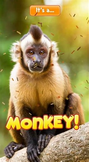 Monkey Sound 🐒 | Can You Guess the Animal? | Animal Sounds for Kids #learnanimals #animals