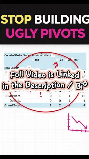 Stop Building Ugly Pivot Tables in Excel