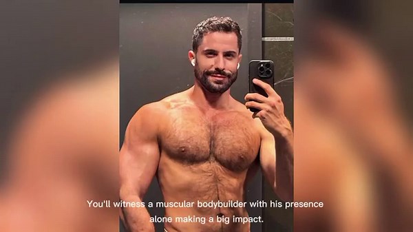 Hairy Alpha Bodybuilder DOMINATES Gym | Raw Muscle, Thick Chest Hair & Power Flex