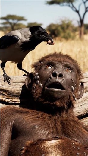 2 Million Years Ago Crows Removes Ticks *2 #ancienthistory#short#CrowsRemoveTicks #Ticks
