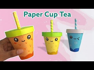 Cara Membuat Paper Cup Tea - Mug kopi Kertas | Kreasi Kertas