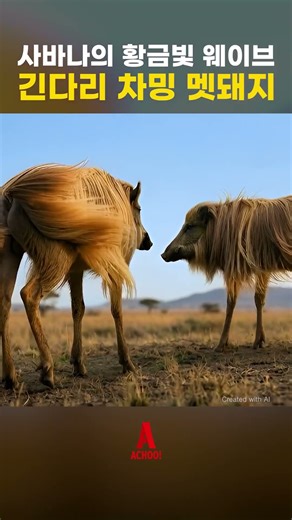 🐗 사바나의 패셔니스타(긴다리 차밍 멧돼지) #01 | The Most Stylish Boar on Earth(Long-legged Charming Wild Boar) #01