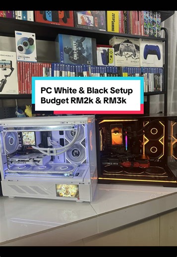 “Orang ingat PC mahal je boleh nampak mahal… 🤭 Padahal RM2K–RM3K dah boleh setup macam ni 😮‍🔥💻” ⚪ All White Clean Setup RTX 5060 — simple tapi classy 🤍✨ ⚫ Black Setup Full LCD — nampak macam PC 5K 😈📺 Real talk… Bukan kena kaya pun nak ada setup padu macam ni 💸❌ 🔥 Malam ni kita sambung LIVE pasang PC customer dari Jepun 🇯🇵 ⚫ All Black Setup Full LCD Screen 🚀 RTX 5060 Ti 💰 Spec padu ni around RM4K je… memang tak masuk akal 🤯 Nak tengok proses full build dari kosong sampai hidup? 👀 J
