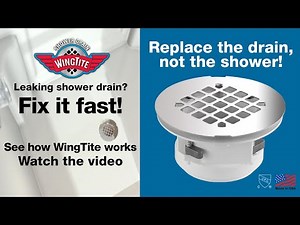 Watch Learn about WingTite in 1 Minute - The Best Shower Drain on Amazon Live