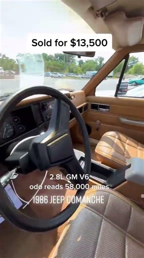 1986 Jeep Sold for $13,500