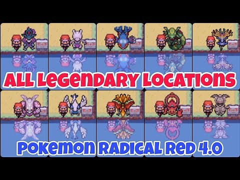 Pokemon Radical Red - All Legendary Locations