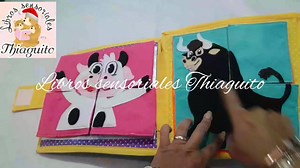 15 reactions | Bello libro de tela  con la portada de una vaquita ...