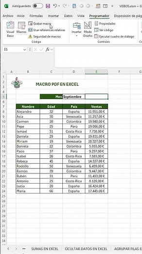 Macro to create PDFs in Excel #excel