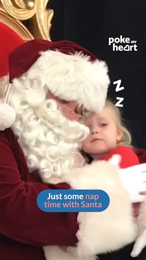 Who needs toys when you can have a good nap with Santa #SantaClaus #Christmas #Wishes | Poke My Heart