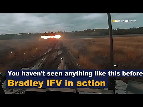 TOW Anti-Tank Missile Launch from American Bradley IFV