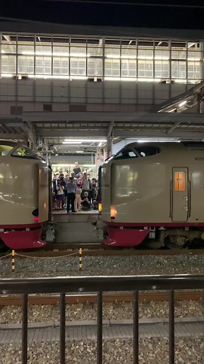 サンライズ瀬戸号と出雲号の連結シーン