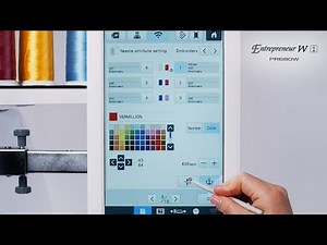 PR680W - Embroidery Function 06 - Assigning a specific thread color & sewing speed limitation