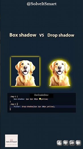 🥵🔥 Box Shadow VS Drop Shadow in CSS || Solve It Smart
