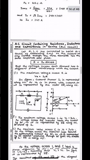 Alternating current (complete notes) physics-12