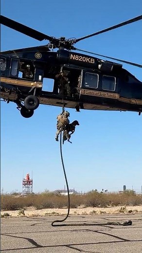 Fast Rope Proficiency Training - Border Patrol Tactical Unit (BORTAC) | CBP