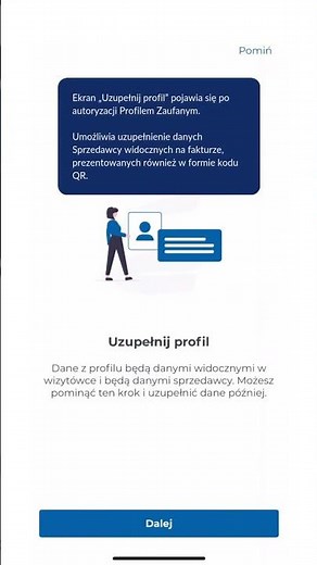 Aplikacja mobilna KSeF 1.2 | Pierwsze logowanie – Dodanie profilu