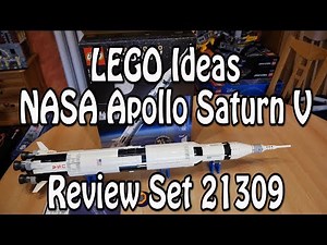 Review: LEGO NASA Apollo Saturn V Rakete (Ideas Set 21309 deutsch in 4K)