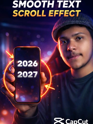 Smooth Text Scrolling Effect in CapCut #viralvideo #CreatorSearchInsights #viralvideo #growmyaccount #capcut