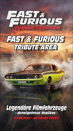 Dodge Challenger 🔥 Grünes Muscle Car | Fast & Furious Tribute Area