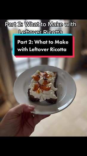 Savoury Treats with Leftover Ricotta Cheese