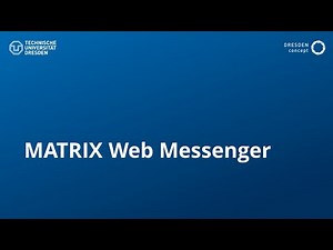 Digitale Lehre 1: MATRIX Web Messenger