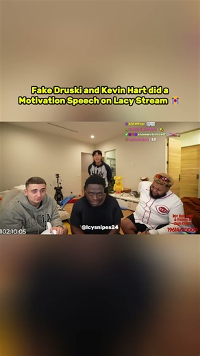 Fake Druski and Kevin Hart did a Motivation Speech on Lacy Stream 😭#faze #shorts #viral #fyp