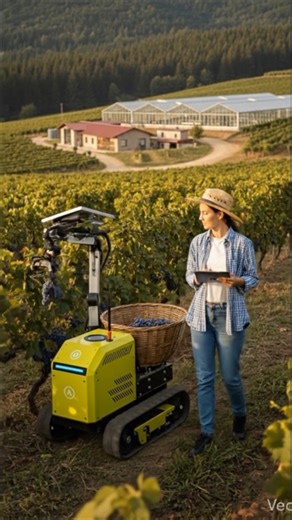 AI-Powered Grape Harvesting Robot | Smart Farming Technology in Action 🍇🤖