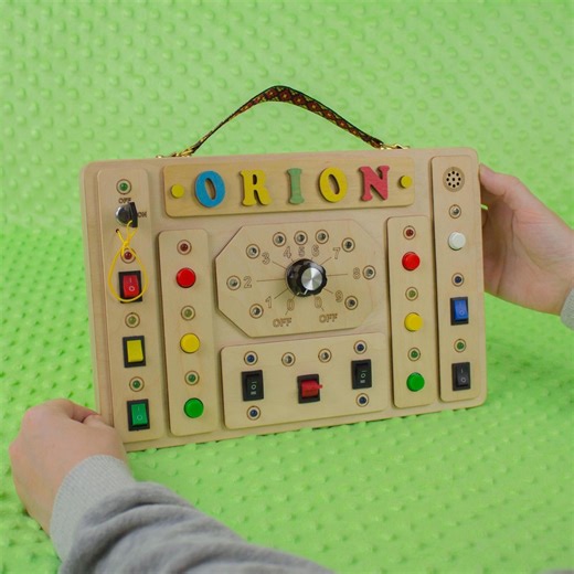 Custom Switch Panel, Light up Switchboard Toy, Toddler Busy Board, Montessori Busyboard Travel Toy - Etsy