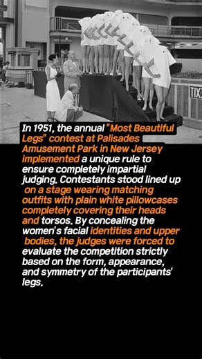 THE 1951 PALISADES "MOST BEAUTIFUL LEGS" CONTEST#ushistory#hollywood