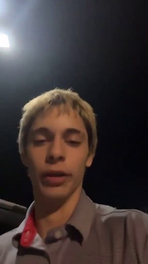 guy with milkshake in parking lot screaming for help | help me help me